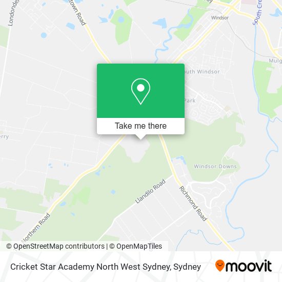 Cricket Star Academy North West Sydney map