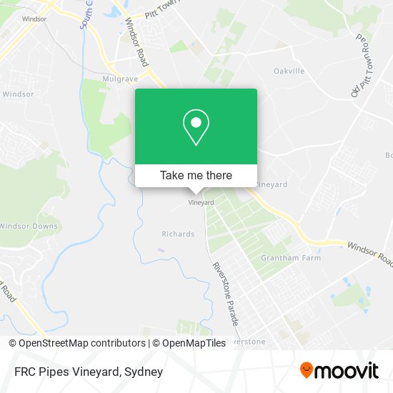 FRC Pipes Vineyard map