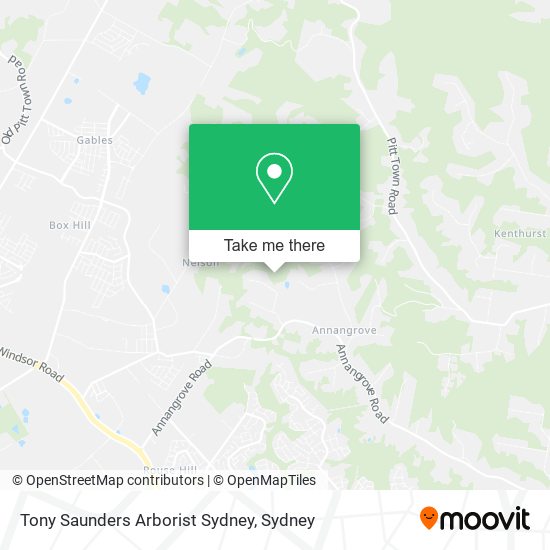 Tony Saunders Arborist Sydney map