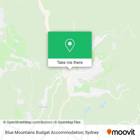Blue Mountains Budget Accommodation map