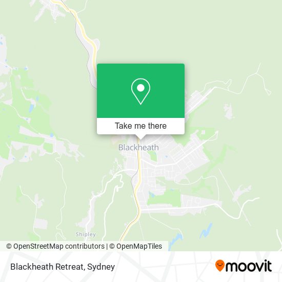 Mapa Blackheath Retreat