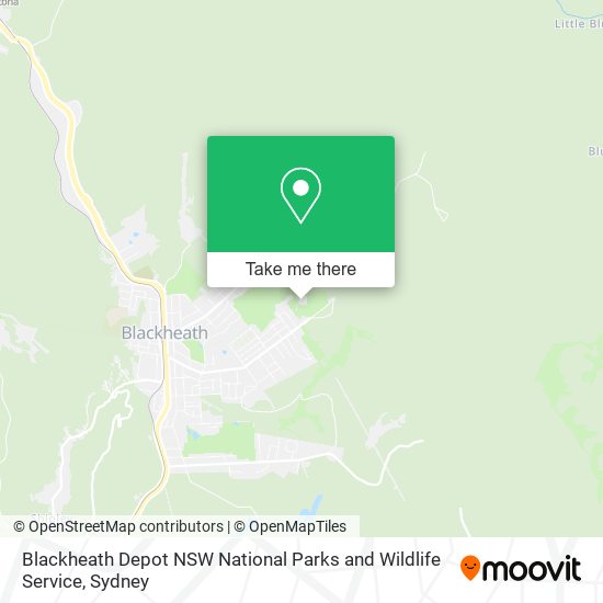 Mapa Blackheath Depot NSW National Parks and Wildlife Service