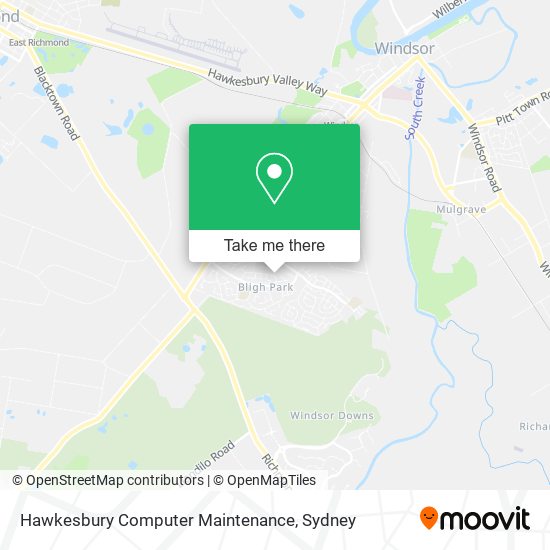 Hawkesbury Computer Maintenance map