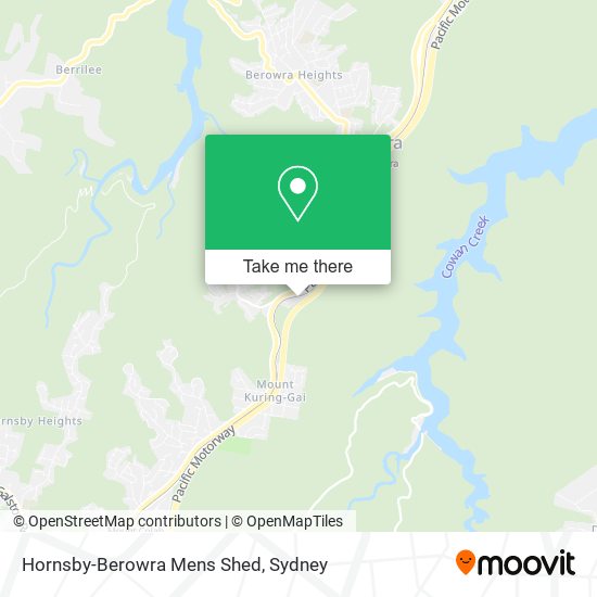 Hornsby-Berowra Mens Shed map