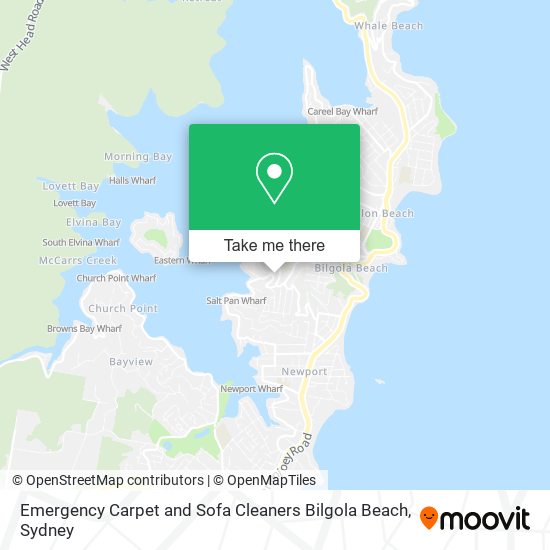 Mapa Emergency Carpet and Sofa Cleaners Bilgola Beach