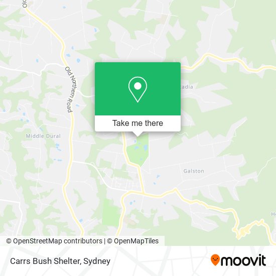 Carrs Bush Shelter map