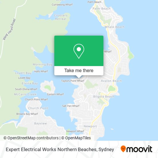 Mapa Expert Electrical Works Northern Beaches