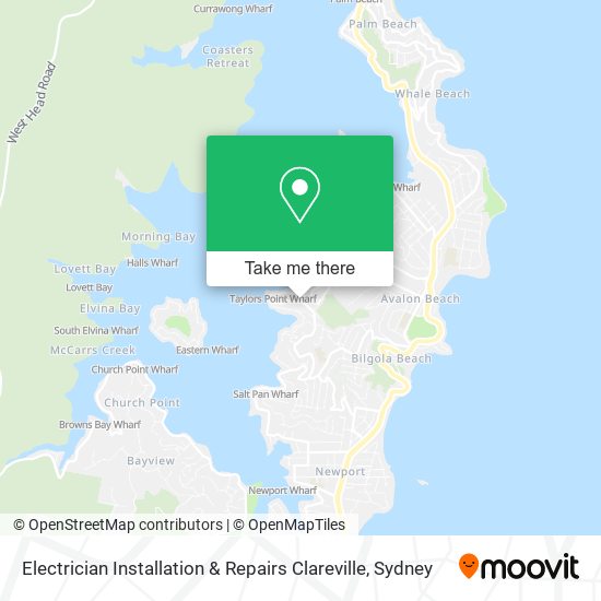 Mapa Electrician Installation & Repairs Clareville