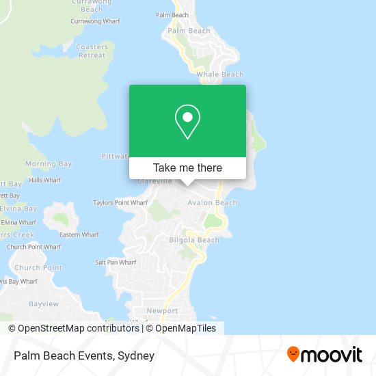 Palm Beach Events map