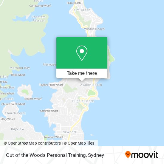 Out of the Woods Personal Training map