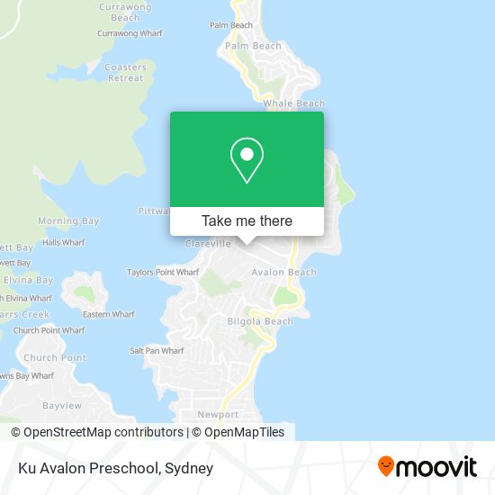 Ku Avalon Preschool map
