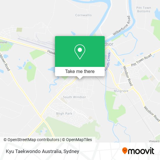 Kyu Taekwondo Australia map