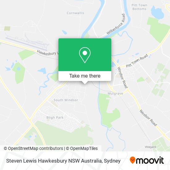 Mapa Steven Lewis Hawkesbury NSW Australia