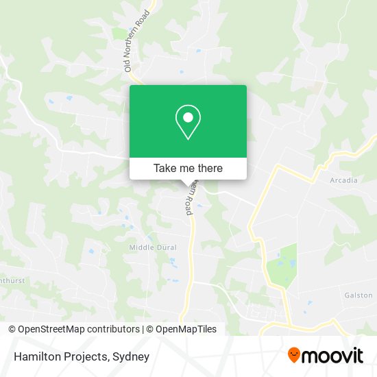 Hamilton Projects map