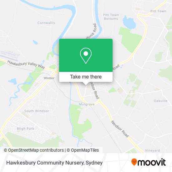 Mapa Hawkesbury Community Nursery