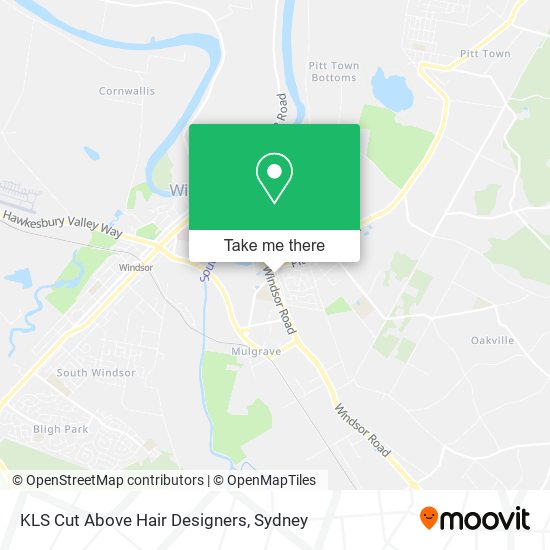 KLS Cut Above Hair Designers map