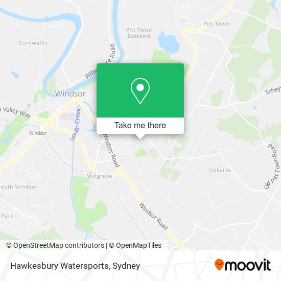 Mapa Hawkesbury Watersports