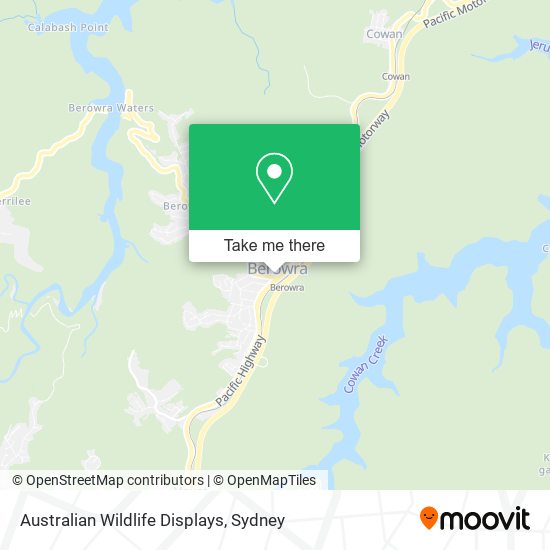 Australian Wildlife Displays map