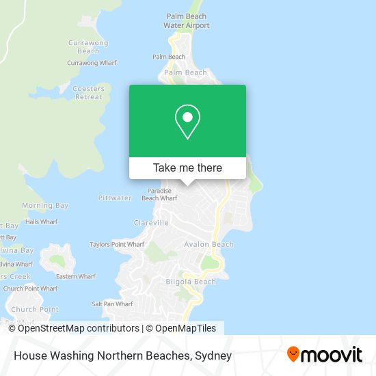 House Washing Northern Beaches map