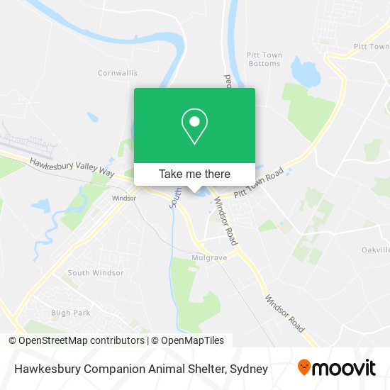 Hawkesbury Companion Animal Shelter map