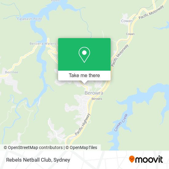 Rebels Netball Club map