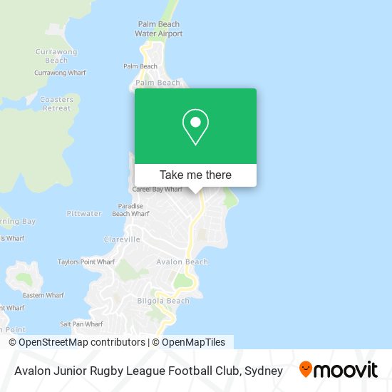 Avalon Junior Rugby League Football Club map