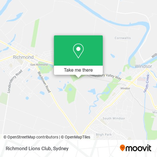 Richmond Lions Club map