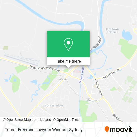 Turner Freeman Lawyers Windsor map