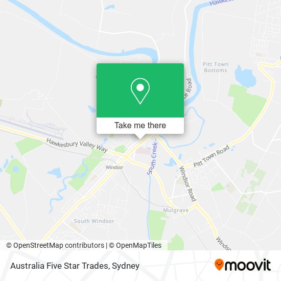 Australia Five Star Trades map
