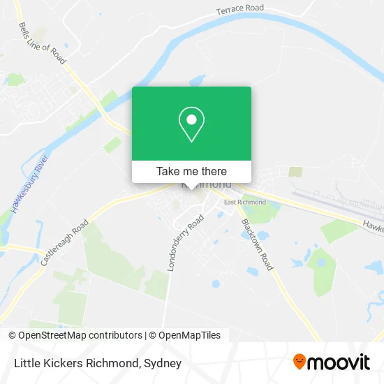 Little Kickers Richmond map
