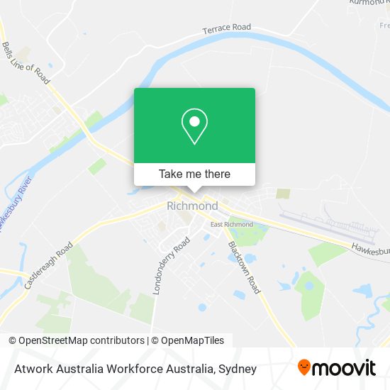 Mapa Atwork Australia Workforce Australia