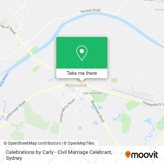 Celebrations by Carly - Civil Marriage Celebrant map