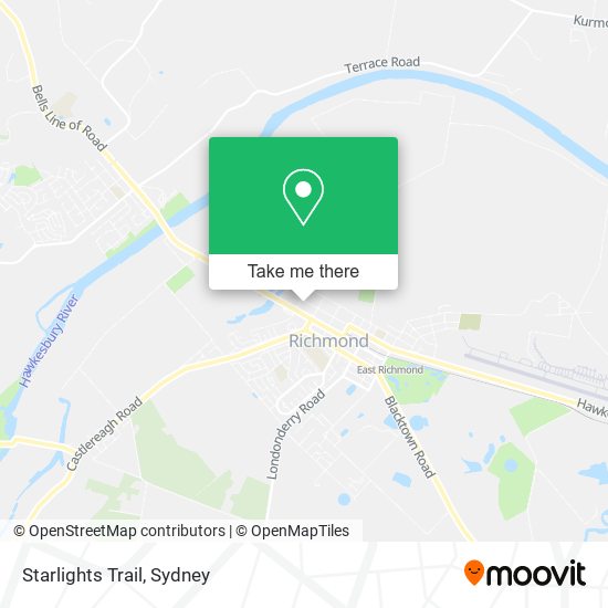 Starlights Trail map