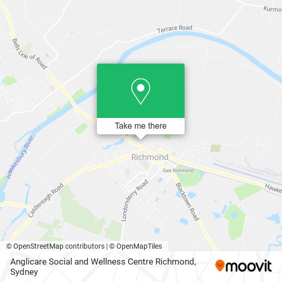 Mapa Anglicare Social and Wellness Centre Richmond