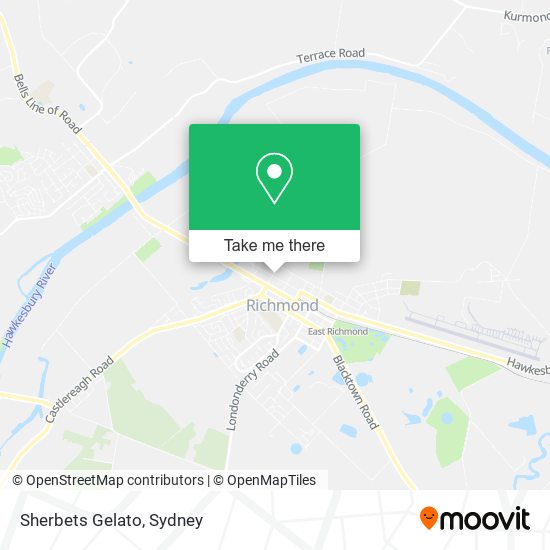 Sherbets Gelato map