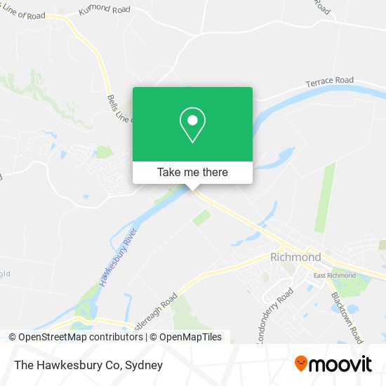 The Hawkesbury Co map