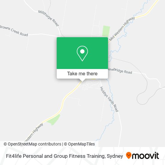 Fit4life Personal and Group Fitness Training map