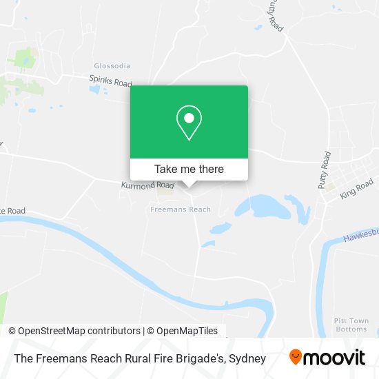 The Freemans Reach Rural Fire Brigade's map