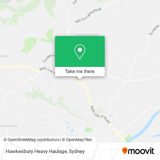 Hawkesbury Heavy Haulage map