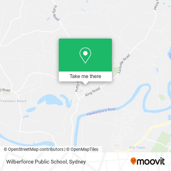 Mapa Wilberforce Public School