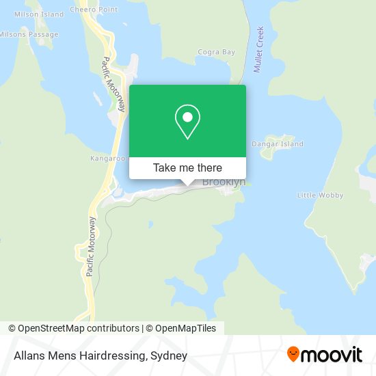 Allans Mens Hairdressing map