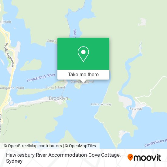 Hawkesbury River Accommodation-Cove Cottage map