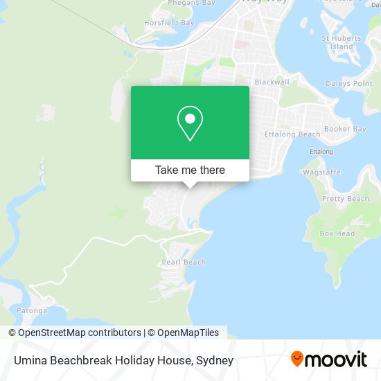 Umina Beachbreak Holiday House map