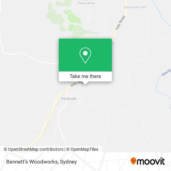 Bennett's Woodworks map