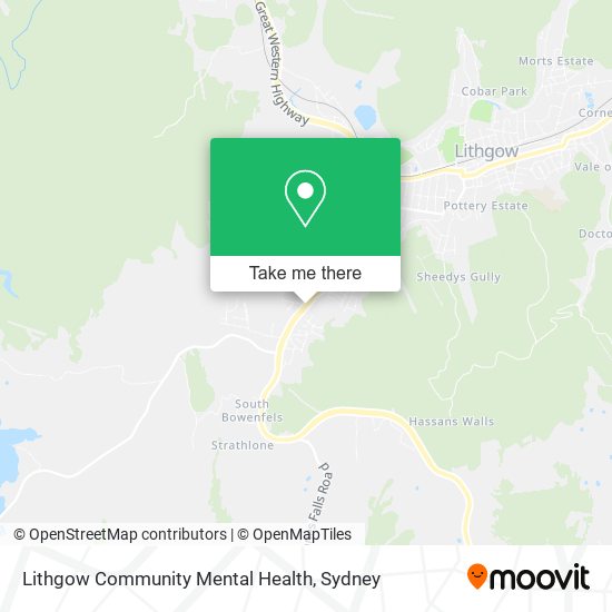 Mapa Lithgow Community Mental Health