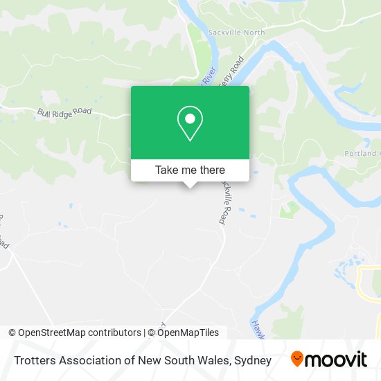 Mapa Trotters Association of New South Wales