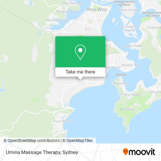 Mapa Umina Massage Therapy
