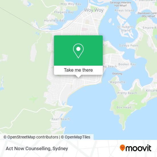 Act Now Counselling map