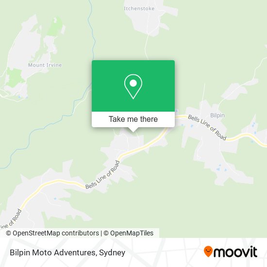 Bilpin Moto Adventures map