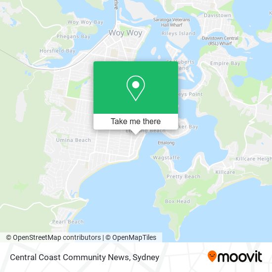 Central Coast Community News map